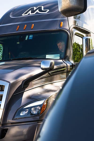 Man in truck