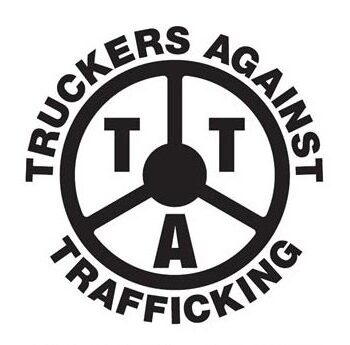 Truckers Against Trafficking logo with black text and white background