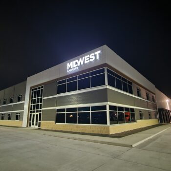 Midwest Carriers new facility at night